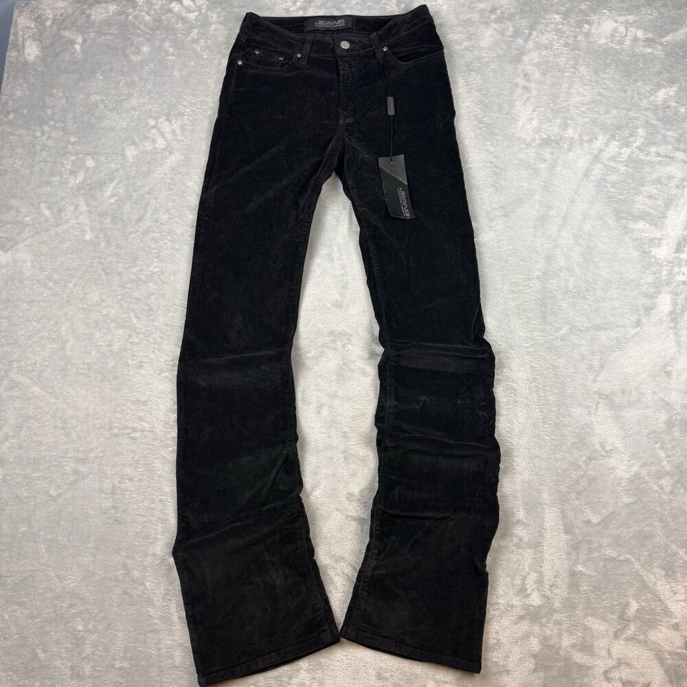 Jeans Votre Nom Stretch Velvet Flare Pants Black Women’s 36 NWT